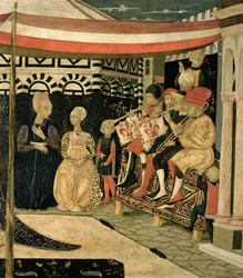 Panneau gauche du Cassone Adimari, c.1450 (détail)